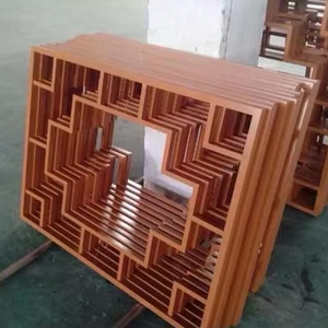 文化遺産のための伝統的な中国の窓グリル手で刻まれたアルミニウムカーテンウォール - Product Image 1