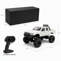 Camionnette RC 4x4 télécommandée, style vintage, tout-terrain, avec barre de protection, homologuée EN71 CE, jouet de qualité supérieure pour adultes