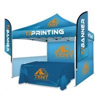 Tente Pop-up Personnalisée avec Impression Artistique Vive, Certificat de Test Incendie, Structure Robuste, Sac de Rangement Oxford, Entrepôt TongJie US AU