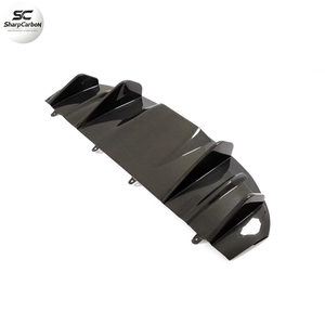 Diffuseur arrière en fibre de carbone sèche pour <span class=keywords><strong>Porsche</strong></span> <span class=keywords><strong>Taycan</strong></span> <span class=keywords><strong>4S</strong></span> berline 4 portes ÉLECTRIQUE 2019-2021 - Product Image 4