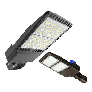 5years warranty 220v 300w ip66 pwm dimmable smart city led street shoe box lighting luminaires