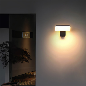 IP65 18W exterior impermeable giratorio ajustable sensor luminiscente luz de pared moderno simple balcón entrada puerta cabeza escalera Luz - Product Image 3