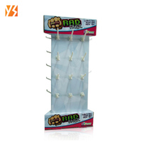 Présentoir en carton ondulé double face personnalisé pour jouet carton Présentoir de comptoir à crochet pour accessoire de téléphone portable
