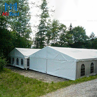Tenda Pernikahan Mewah untuk 100 Orang, Tenda Luar Ruangan Guangzhou, Ukuran 2000-3000mm, Tahan Air, Tahan Angin 100km/jam, Empat Musim, Tahan Api