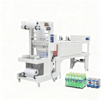 Machine d'emballage automatique sous film rétractable PE pour bouteilles de bière, jus, boissons, eau minérale, tunnel de rétraction thermique