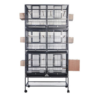 Grand fabricant amovible et empilable cage à oiseaux personnalisée pour élevage de volières en métal perroquets, pigeons, perruches et perruches avec séparateur - Product Image 3