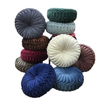Pour la lumière de luxe couleur unie hollandais velours citrouille canapé oreiller tricoté couture forme carrée chaise lombaire oreiller coussin Anti