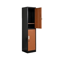 Armoire de rangement verrouillable à double porte pour salle de sport, salon de beauté, salle de bain, maison, balcon, extérieur, école et salle à manger - Ignifuge, grande capacité