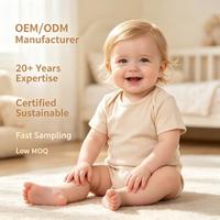 Combinaison pour bébé en coton 100% naturel, teinture végétale, écologique, douce, unisexe, manches courtes