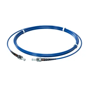 낮은 삽입 손실 FTTH PVC 3.0MM 단일 모드 G657A1 3M ST/UPC-ST/UPC 심플 렉스 장갑 광섬유 패치 코드