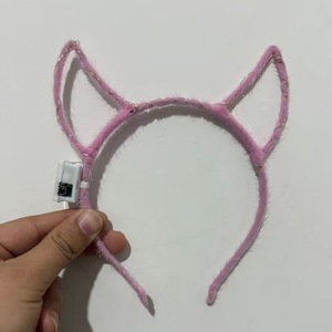 Orecchie di Topolino, Coniglio e Gatto Luminose in Peluche con LED, Coroncine e Fasce per Capelli; Bestseller per Bancarelle di Mercato Notturno - Product Image 5