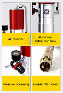 12L 20L 30L Fábrica Dispensador de aire Cubo de lubricación Bomba de grasa neumática de alta presión industrial con pistola de grasa - Product Image 4