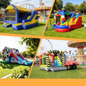 Château gonflable de qualité supérieure pour <span class=keywords><strong>voiture</strong></span>, en PVC durable avec caractéristiques de sécurité, idéal pour les jeux d'enfants en extérieur et la <span class=keywords><strong>location</strong></span> pour fêtes - Product Image 6