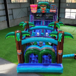 Parcours d'obstacles gonflable commercial <span class=keywords><strong>pour</strong></span> enfants Castillo Inflable avec toboggan - Product Image 1