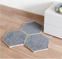 Meubles pour animaux de compagnie tendance : Griffoir modulaire mural pour chatons, ensemble de panneaux à griffer haut de gamme pour chats