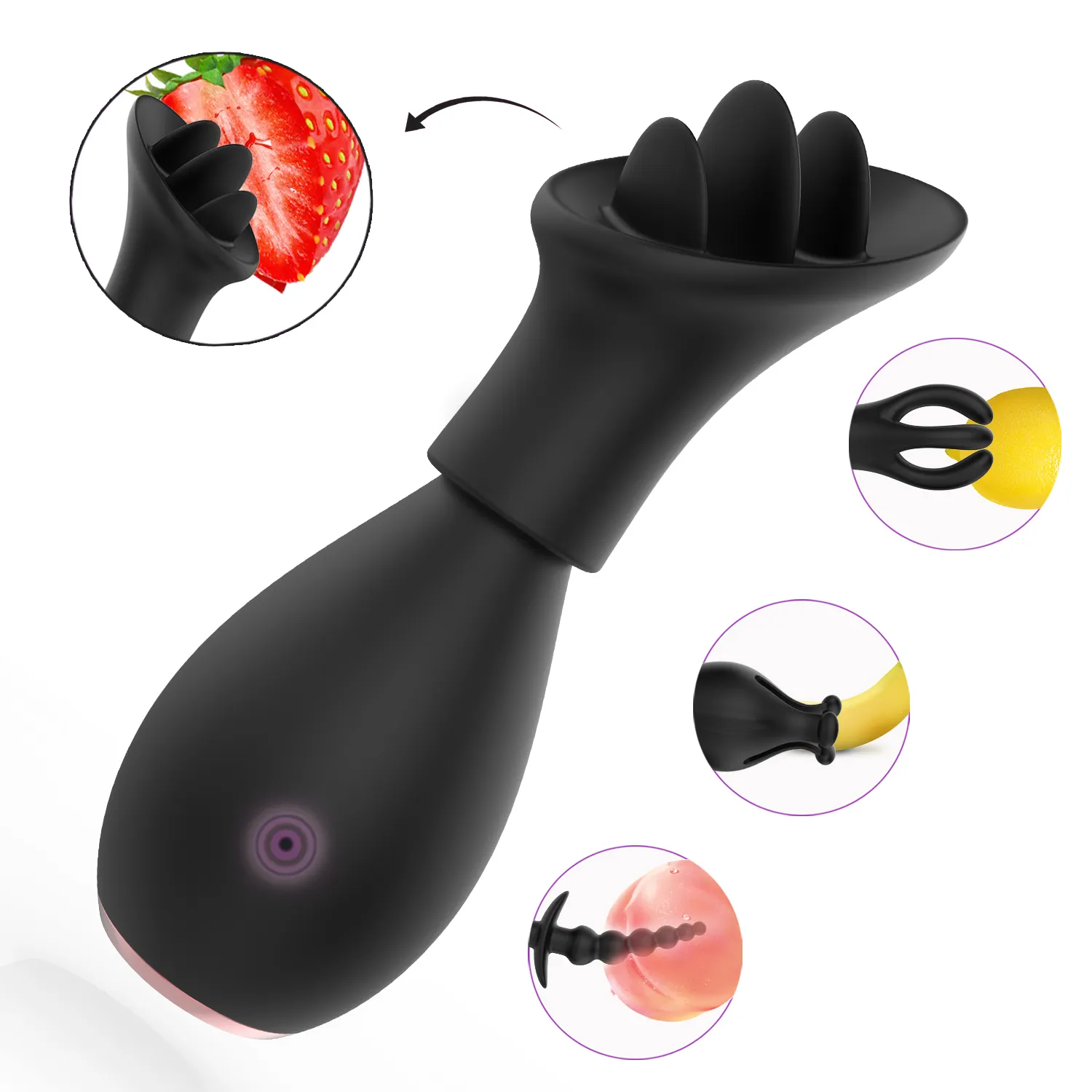 New product 10 frequency G-spot massage vibrator clitoral stimulation back court massage five piece Anal Plug