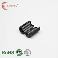 Split Ferrite Clamp Core EMI Filter Power Line Choke for Small Device Cable Noise Suppression 7.2mm Inner Diameter 70C