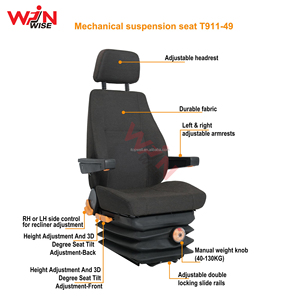 ISRI6000/517 Style tissu Suspension mécanique camion lourd et métro siège pivotant en gros sièges de voiture modifiés pour Van et voitures - Product Image 6