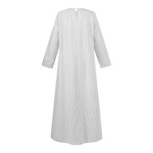 <span class=keywords><strong>Vestido</strong></span> Musulmán para Mujer, Tallas S-5XL, Estilo Retro, <span class=keywords><strong>Vestido</strong></span> Informal <span class=keywords><strong>de</strong></span> Moda para Mujer, Manga Larga, a Rayas - Product Image 5