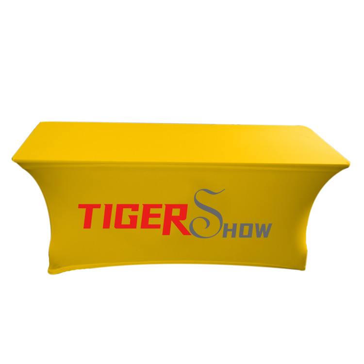 Прямоугольные скатерти из спандекса, эластичная ткань для выставки, 4 фута, 5 футов, 6 футов, 8 футов