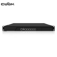 CWWK 1U B250 PC de 19 pulgadas para montaje en rack i9 i7 i5 6x LAN 2x 82599ES 10Gb SFP+ DDR4 Firewall Router OPNsense Pfsense Rack Appliance