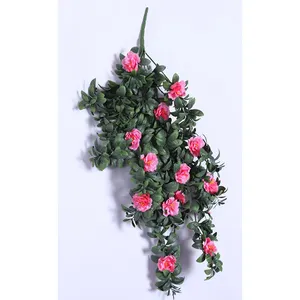 Sale decorative green leaves artificial flower for home decor moosmatte