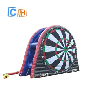 CH Hot Sale Raksasa Inflatable Manusia Tendangan Sepak Bola Kaki Panah Bola Papan Dart Game