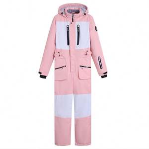 New <b>One</b>-<b>piece</b> <b>Ski</b> <b>Suit</b> Men and <b>Women</b> <b>Suit</b> Single-board Double-board Warm Windproof Waterproof Snow <b>Suit</b> <b>Ski</b> Pants - Product Image 1