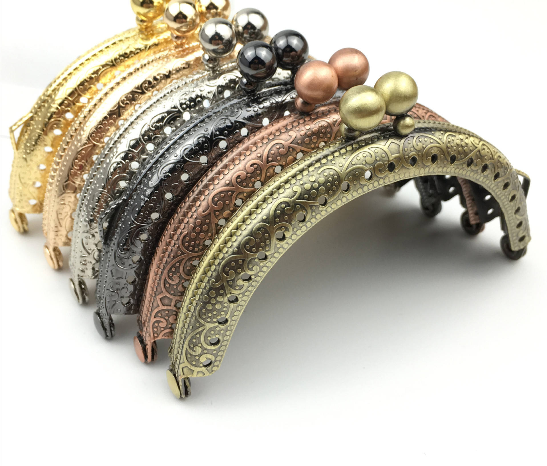 金属钱包框架，3.3英寸8.5厘米拱形包扣，古董硬币吻扣锁DIY工艺包皮包手提包裁缝| Alibaba.com