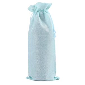 Zhyd Bền Tự Nhiên Đay Dây Kéo Túi Quà Tặng Khuyến Mãi Pouch Linen Túi Chai Rượu Vang Với Biểu Tượng Tùy Chỉnh Thiết Kế - Product Image 3