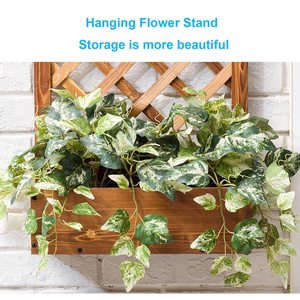 Grand <span class=keywords><strong>support</strong></span> <span class=keywords><strong>mural</strong></span> vertical extérieur <span class=keywords><strong>pour</strong></span> plantes, jardinière suspendue en bois, décoration verte en treillis <span class=keywords><strong>pour</strong></span> balcon, jardin et mur - Product Image 5