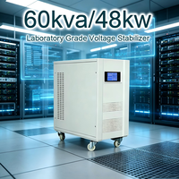 Stabilisateur de tension triphasé sans contact 60KVA 48KW, régulateur automatique intelligent pour laboratoire et salle de serveur de données