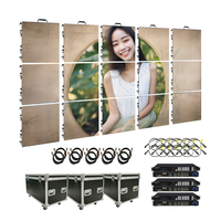 Pantalla LED digital plegable comercial Absen P391, pantalla de video para pared, pantalla enrollable para eventos, cabina de DJ