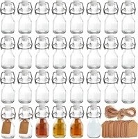 Bouteilles de stockage Mini Swing Top Verre 2 Oz 30ml 60ml 150ml Bouteilles de bière vides Boissons Extrémité ouverte facile Logo de couleur personnalisé Acceptable