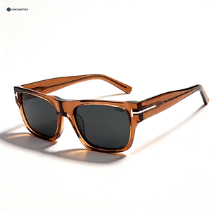 แว่นกันแดดผู้ชาย |   แว่นกันแดดผู้ชาย |   แว่นกันแดด |    แว่นกันแดดอะซิเตททรงสี่เหลี่ยม UV400 ขายส่งแบบ OEM รับผลิตตามสั่ง - Product Image 1