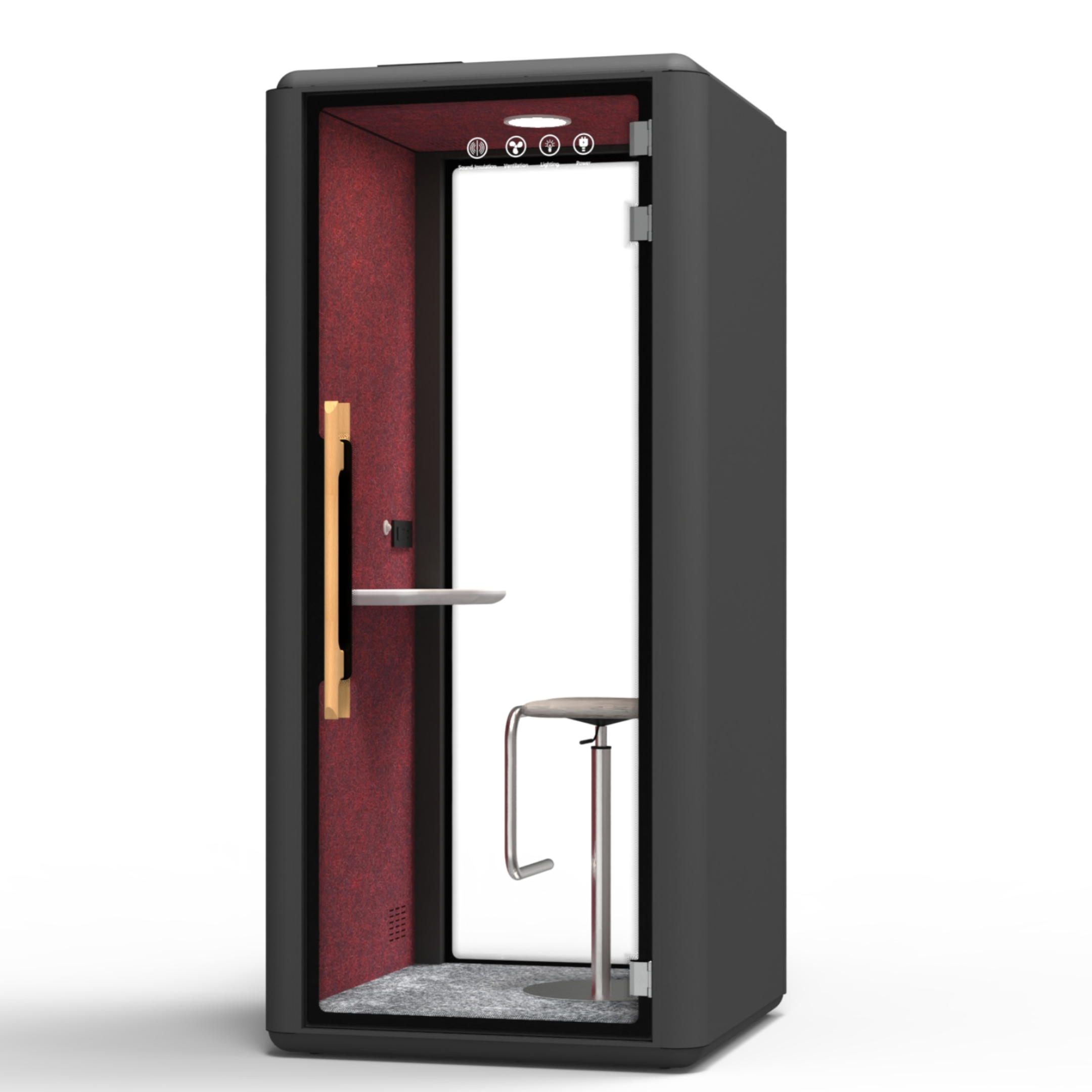 Carbón negro + granate