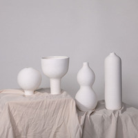 Ornements de centre de table de mariage au design unique, fleur en porcelaine nordique, vase en céramique moderne pour décoration de salon et de maison