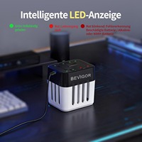 BEVIGOR Baterai Lithium Isi Ulang AA 1.5V 3500mWh /AAA 1300mWh Sel Li-ion Dengan 8 Slot Kotak Pengisi Daya Baterai Pintar 1.5V Tipe C