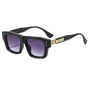 Gafas <span class=keywords><strong>de</strong></span> Sol Cuadradas con Marco Grueso, Estilo Artista Vintage 2026, para Hombre y Mujer, con Remaches, Estilo <span class=keywords><strong>Londres</strong></span>, Metálicas, <span class=keywords><strong>de</strong></span> Lujo, <span class=keywords><strong>de</strong></span> Diseñador - Product Image 5