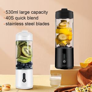 多功能迷你USB搅拌器，带不锈钢刀片和塑料容器，适合厨房家庭户外使用 - Product Image 6