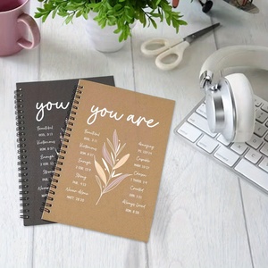 Stile Boho A5 rilegato a spirale diario taccuino copertina in PVC con citazioni ispiratrici preghiera cristiana bibbia versi <span class=keywords><strong>carta</strong></span> a colori misti - Product Image 2
