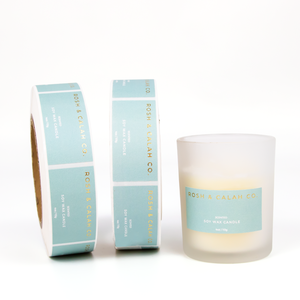 Chất Lượng Cao Biểu Tượng Tùy Chỉnh Không Thấm Nước Cuộn Nhãn Với Bạc Lá Cho Lọ Thủy Tinh Nến HD Hương Thơm Ghi Chú - Product Image 1