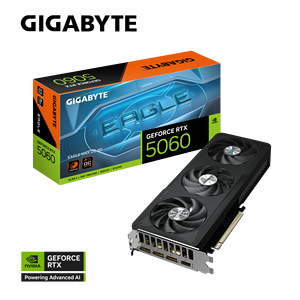 การ์ดจอ GeForce RTX 5060 EAGLE MAX OC 8G GDDR7 rtx5060 gpu PCI-E 5.0 128บิต การ์ดแสดงผล 5090 AI gigabyte gpu ใหม่ พร้อม DisplayPort - Product Image 1