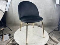 Chaise de salle à manger rembourrée empilable, chaise de restaurant, 6 Sillas De Comedor, chaise de banquet d'hôtel, chaise de salle à manger commerciale rembourrée en velours