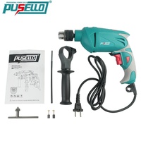 Perceuse rotative électrique portative PUSELLO 850W à vitesse variable et couple élevé, kit professionnel pour le perçage du bois, du métal et du béton (OEM)