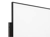 Tableau blanc magnétique mobile pour salle de classe 36x48' avec plateau à marqueurs intégral en verre trempé 4mm et structure en fer robuste