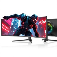 Monitor para Juegos de 49 Pulgadas, Ultra Ancho, 5K, 240Hz, Curvo 1500R, Retroiluminación LED, Panel MVA, Tiempo de Respuesta de 1ms, Brillo de 300cdm2