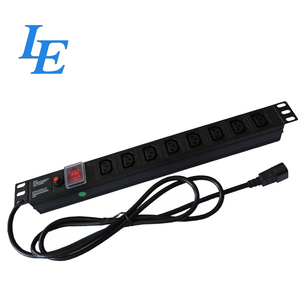 OEM ODM PDU อลูมิเนียมอัลลอยด์แบบติดตั้งบนแร็คขนาด 19 นิ้ว พร้อมเต้ารับ C13 IEC 8 ช่อง ได้รับการรับรองมาตรฐาน CE ชุดจ่ายไฟ - Product Image 2