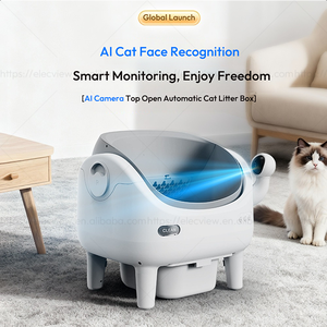 Elecpet Meilleure litière automatique pour chat avec caméra HD IA 1080P Reconnaissance des chats Style ouvert Sans odeur Litière automatique personnalisée pour chat - Product Image 2