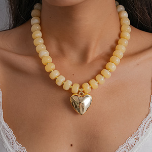 Collier ras du cou plissé en métal avec sequins et pampilles, style européen et américain, pour femme, bijou fantaisie haut de gamme exagéré - Product Image 2